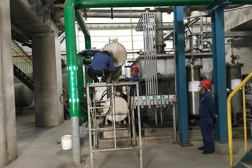豐喜國泰運營部空分車間清洗稀油站油冷卻器 提高設(shè)備運行效率